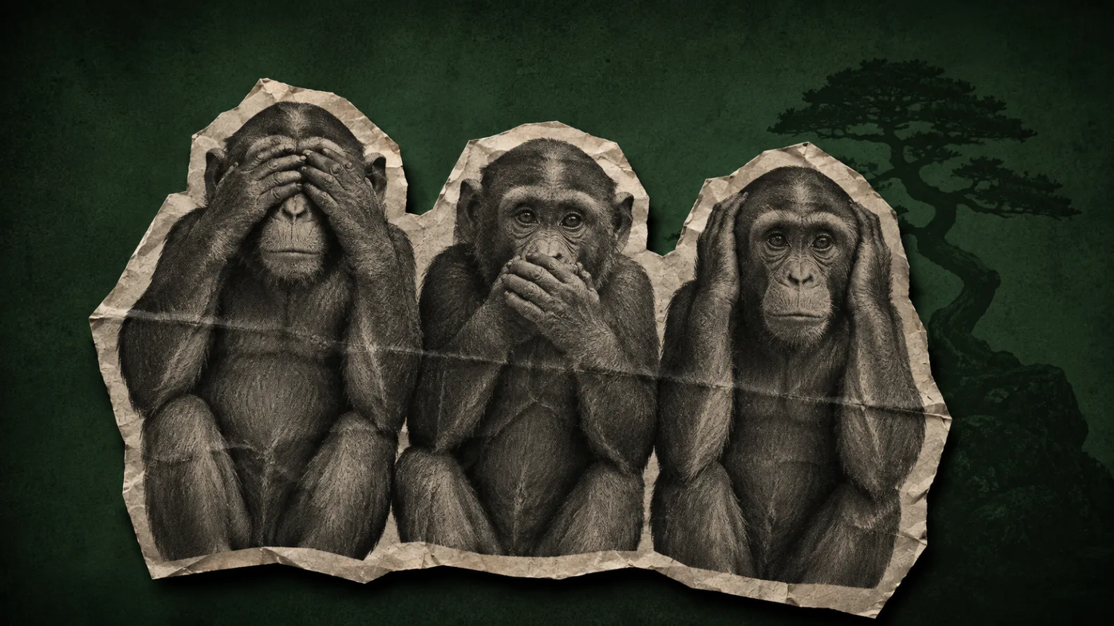The three wise monkeys